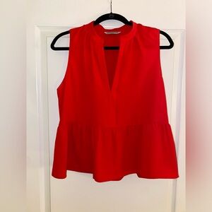 Amanda Uprichard Rylee Top in Crimson Size Medium